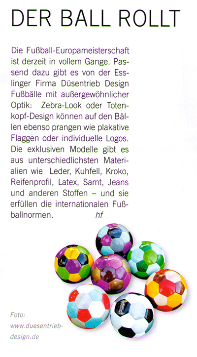 Der Ball rollt Artikel