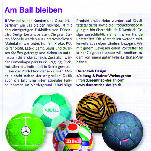 Werbeartikel Verlag Am Ball Bleiben Artikel düsentrieb design