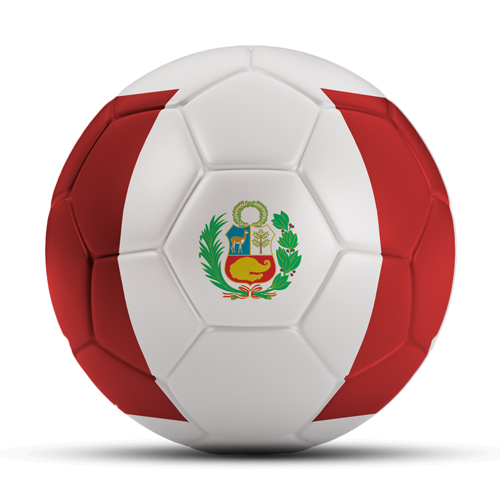 Länderball Peru Flaggenball