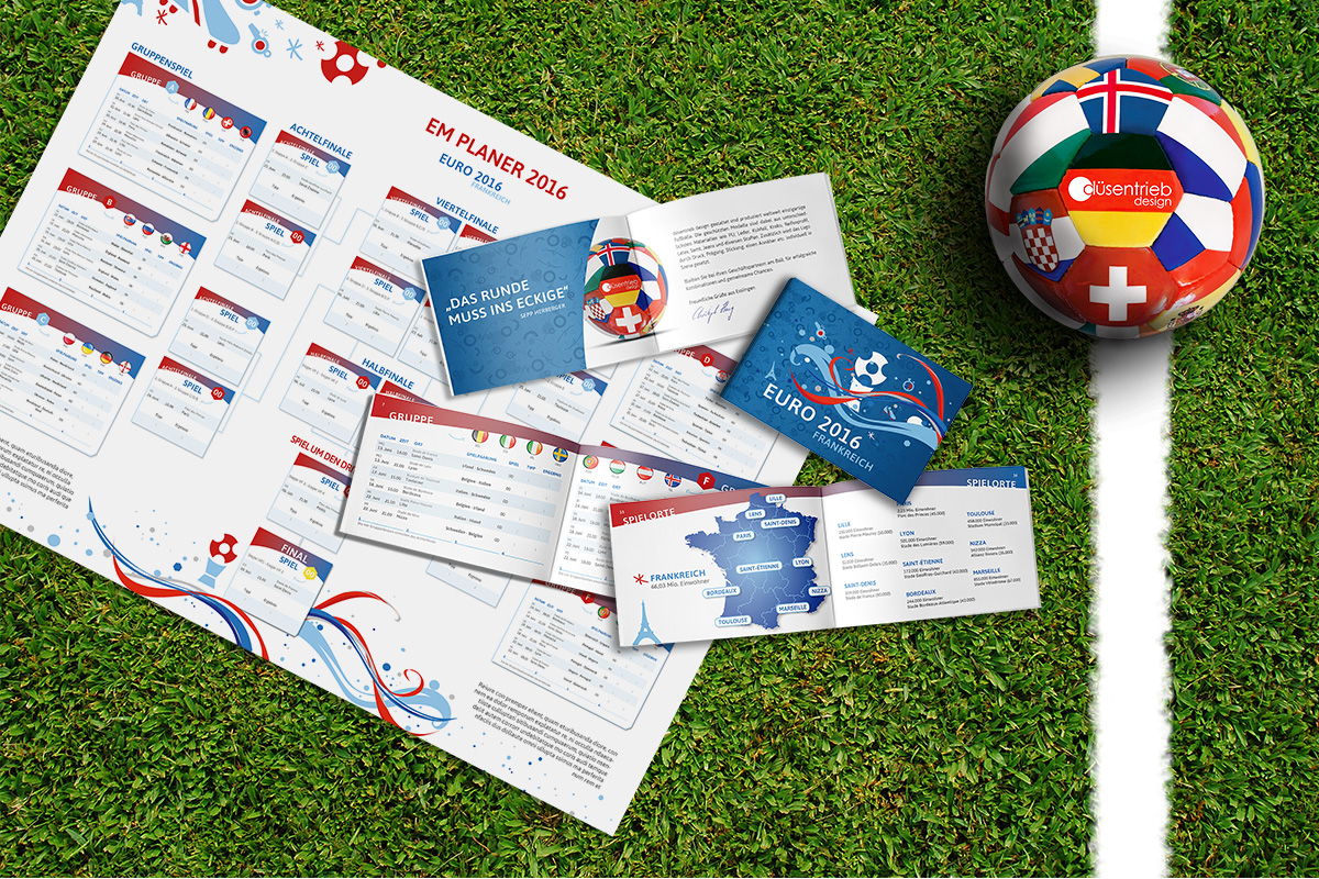 Individueller Spielplan zur EM 2016 in Frankreich