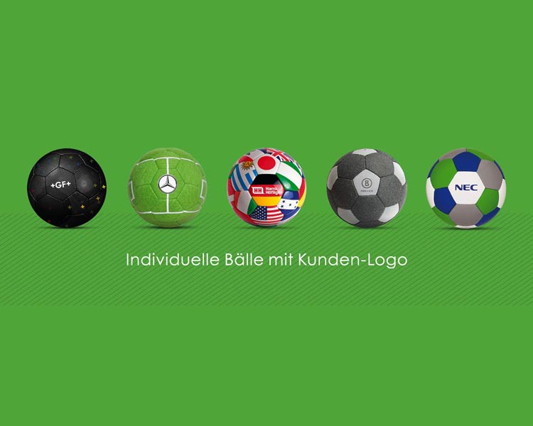 Werbebälle individuelle Bälle mit Kunden-Logo