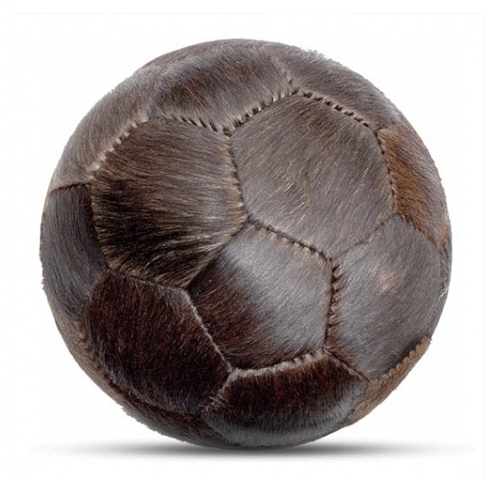 Duesentrieb Designball/Fußball Fell Braun
