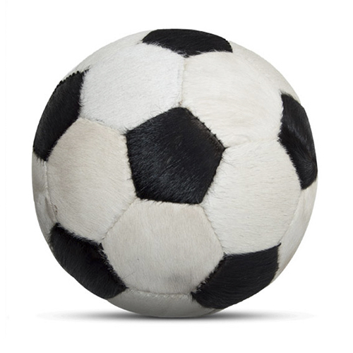 Werbeball Maßkonfektion Fell gescheckt schwarz