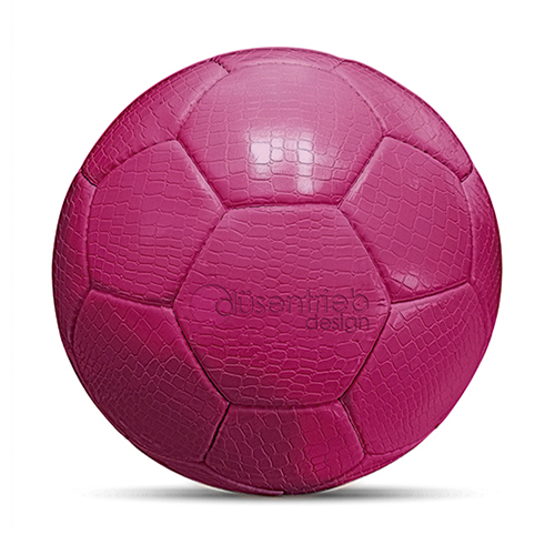 Duesentrieb Designball/Fußball Kunstleder Kroko Pink