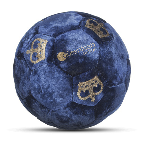 Designball Samt blau König