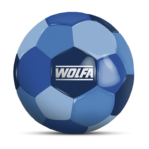 Werbeball Wolfa GmbH & Co. KG vierfarbiger Fußball