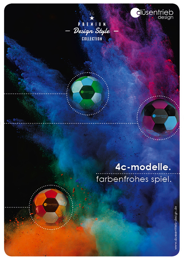 Plakat 4 Color farbenfrohes Spiel vierfarbige Bälle 4c-modelle