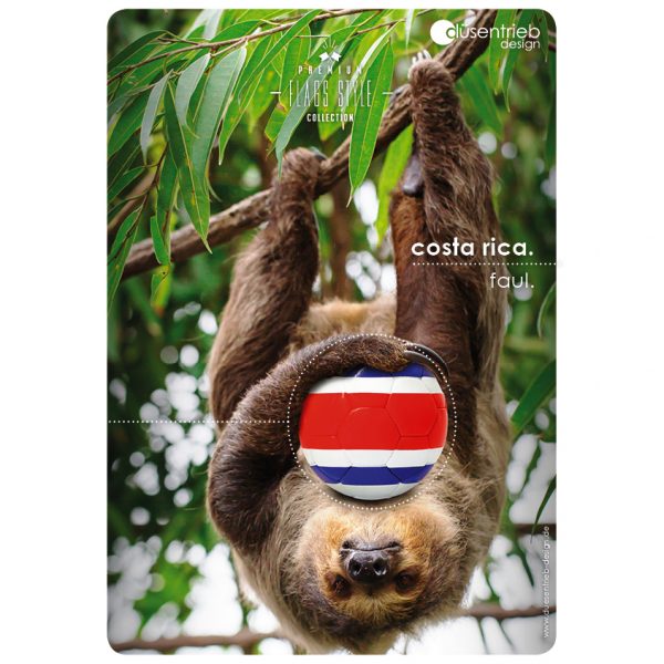 Plakat Costa Rica Faultier